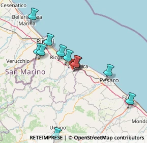 Mappa Via Primo Maggio, 47842 San Giovanni in Marignano RN, Italia (17.39333)