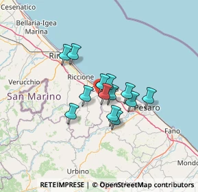 Mappa Via Primo Maggio, 47842 San Giovanni in Marignano RN, Italia (8.90923)