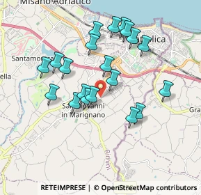 Mappa Via Primo Maggio, 47842 San Giovanni in Marignano RN, Italia (1.7255)