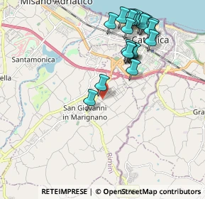 Mappa Via Primo Maggio, 47842 San Giovanni in Marignano RN, Italia (2.1795)