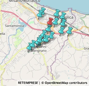 Mappa Via Primo Maggio, 47842 San Giovanni in Marignano RN, Italia (1.356)