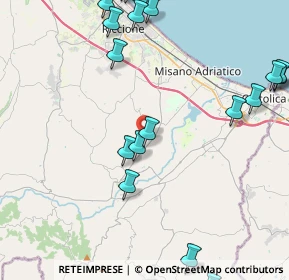 Mappa Via Sant'Andrea, 47843 Misano Adriatico RN, Italia (5.9205)