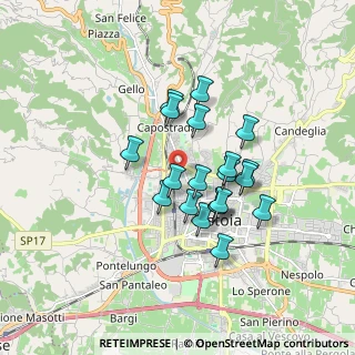 Mappa Via dell'Agrifoglio, 51100 Pistoia PT, Italia (1.41)