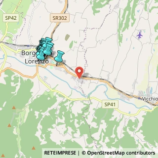 Mappa Via della Fonderia, 50032 Borgo San Lorenzo FI, Italia (2.41)