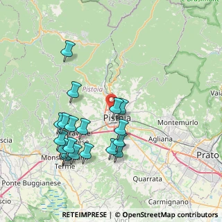 Mappa Via Sergio Sacconi, 51100 Pistoia PT, Italia (8.26474)
