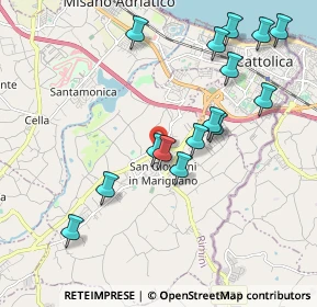 Mappa Via Don Luigi Lonfernini, 47842 San Giovanni In Marignano RN, Italia (2.09467)
