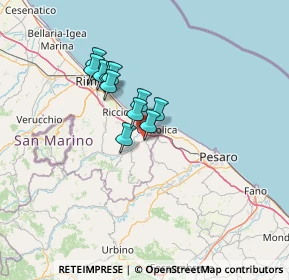 Mappa Via Don Luigi Lonfernini, 47842 San Giovanni In Marignano RN, Italia (9.66455)