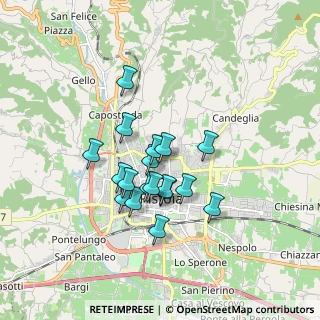 Mappa Via Alberto Giacometti, 51100 Pistoia PT, Italia (1.39667)