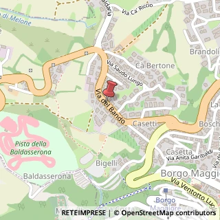 Mappa Via del Bando, 47890 San Marino di Urbino SM, Italia, 47890 Verucchio, Rimini (Emilia Romagna)