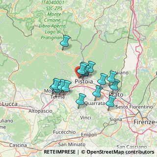 Mappa Via della Farnia, 51100 Pistoia PT, Italia (10.7275)