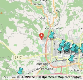 Mappa Via della Farnia, 51100 Pistoia PT, Italia (2.95769)
