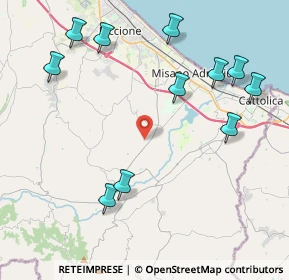 Mappa Via S. Andrea, 47843 Misano Adriatico RN, Italia (4.99636)