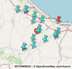 Mappa Via S. Andrea, 47843 Misano Adriatico RN, Italia (3.65765)