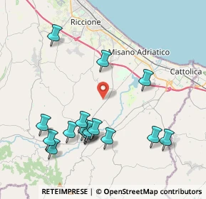 Mappa Via S. Andrea, 47843 Misano Adriatico RN, Italia (4.38125)