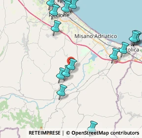 Mappa Via S. Andrea, 47843 Misano Adriatico RN, Italia (5.8495)