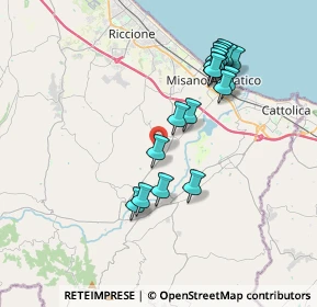 Mappa Via S. Andrea, 47843 Misano Adriatico RN, Italia (3.66889)