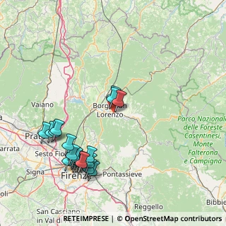 Mappa Pista Ecoturistica Sieve, 50032 Borgo San Lorenzo FI, Italia (18.7365)
