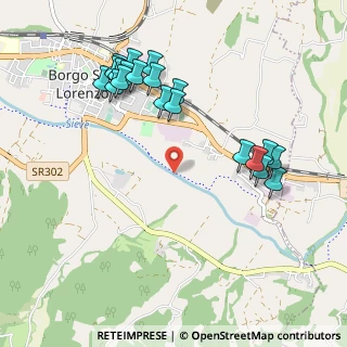 Mappa Pista Ecoturistica Sieve, 50032 Borgo San Lorenzo FI, Italia (1.102)