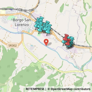 Mappa Pista Ecoturistica Sieve, 50032 Borgo San Lorenzo FI, Italia (0.84444)