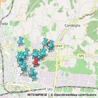 Mappa Le Fornaci, 51100 Pistoia PT, Italia (1.0425)