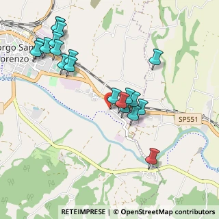 Mappa Via Rabatta, 50032 Borgo San Lorenzo FI, Italia (1.1035)