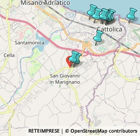 Mappa Via Tagliamento, 47842 San Giovanni In Marignano RN, Italia (2.66417)