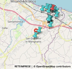 Mappa Via Tagliamento, 47842 San Giovanni In Marignano RN, Italia (2.2895)