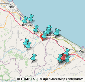 Mappa Via Tagliamento, 47842 San Giovanni In Marignano RN, Italia (7.13889)