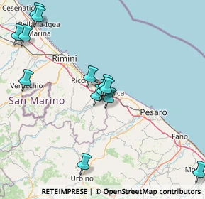 Mappa Via Tagliamento, 47842 San Giovanni In Marignano RN, Italia (17.45615)