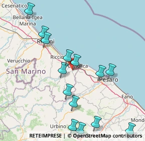 Mappa Via Tagliamento, 47842 San Giovanni In Marignano RN, Italia (18.54286)