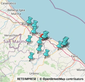 Mappa Via Tagliamento, 47842 San Giovanni In Marignano RN, Italia (11.265)