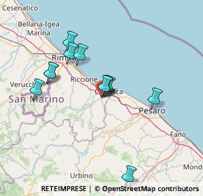 Mappa Via Tagliamento, 47842 San Giovanni In Marignano RN, Italia (13.50545)