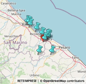 Mappa Via Tagliamento, 47842 San Giovanni In Marignano RN, Italia (8.61182)