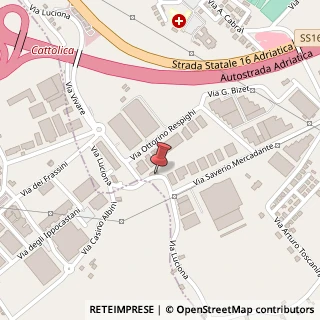 Mappa Via Luciona, 9, 47841 Cattolica, Rimini (Emilia Romagna)