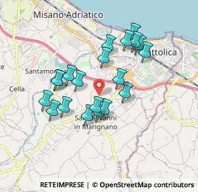 Mappa Via dell'artigianato, 47842 San Giovanni In Marignano RN, Italia (1.5985)