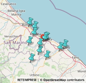 Mappa Via dell'artigianato, 47842 San Giovanni In Marignano RN, Italia (10.49333)