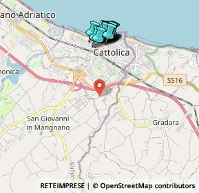 Mappa Via Mercadante, 47841 Cattolica RN, Italia (2.101)