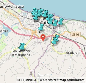 Mappa Via Mercadante, 47841 Cattolica RN, Italia (1.855)