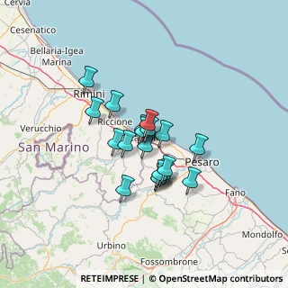 Mappa Via Saverio Mercadante, 47841 Cattolica RN, Italia (9.07789)
