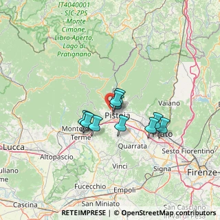 Mappa Via Fornace di San Giorgio, 51100 Pistoia PT, Italia (9.80091)