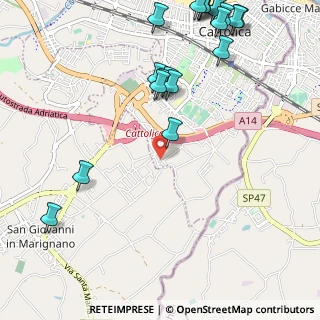 Mappa Via N. Rota, 47841 Cattolica RN, Italia (1.5105)