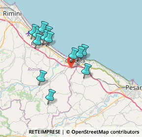 Mappa Via N. Rota, 47841 Cattolica RN, Italia (7.05077)