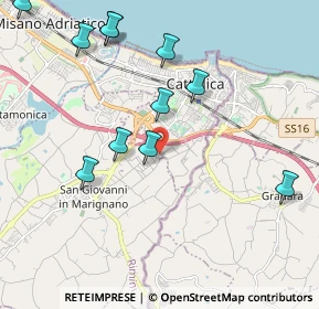 Mappa Via N. Rota, 47841 Cattolica RN, Italia (2.31818)