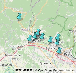 Mappa Via Carota e Molina, 51100 Pistoia PT, Italia (5.29636)