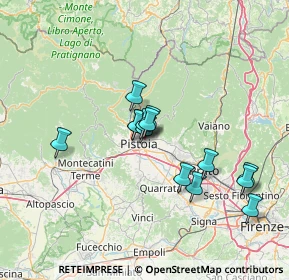 Mappa Via Girolamo de Rossi, 51100 Pistoia PT, Italia (11.47786)