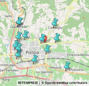 Mappa Via Aldo Capitini, 51100 Pistoia PT, Italia (2.10692)