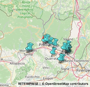 Mappa Via Giovanni Procacci, 51100 Pistoia PT, Italia (12.128)