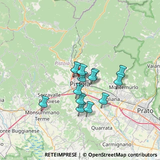 Mappa Via Giovanni Procacci, 51100 Pistoia PT, Italia (5.19857)