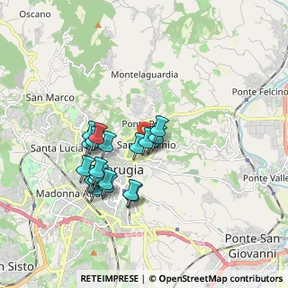 Mappa Via San Giuseppe, 06122 Perugia PG, Italia (1.6125)
