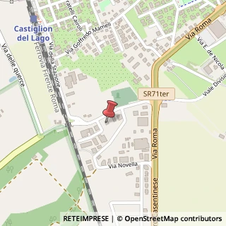 Mappa Via della Stazione, 26, 06061 Castiglione del Lago, Perugia (Umbria)